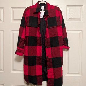 NWT Long Shirt Jacket